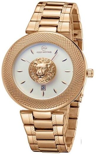 Top Luxury Watches Women&#039;s Quartz Wristwatch Woman Rose Golden Mesh Band Lion Logo Fashion Dial Clock Ladies Bracelet Watch Gift Wristwatche