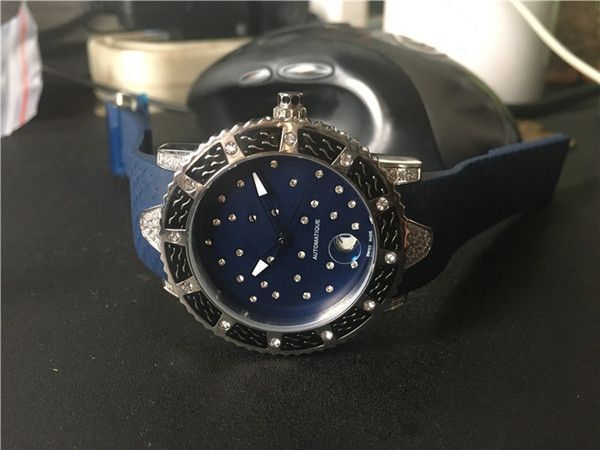 Top quality Female watch Blue Dial Stainless Steel Automatic movement women wrist watch lady Watches UN05248m