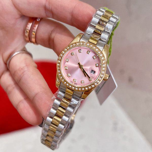 Women Watches Movement Watch for Women Luxury Watches for Diamond Designer Watch Gold 31mm Watch Full Stainless Steel Wristwatch Watch Hight Qulaity