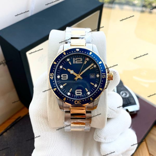 Mens Women 40MM Day All Dial Working watch designer all stainless steel ceramic watch folding buckle waterproof super bright sapphire watches Montre de luxe with box