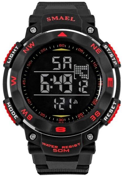 SMAEL Digital Watches 50m Waterproof Sport Watch LED Casual Electronics Wristwatches 1235 Dive Swimming Watch Led Clock Digital288l