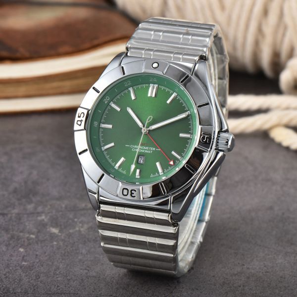 Breitli 2024 New Mens Watch Quartz Luxury Navitimer B01 Dial Brand Chronograph Belt Steel Strap High Quality WristWatch Men&#039;s Quartz Watches ben-08