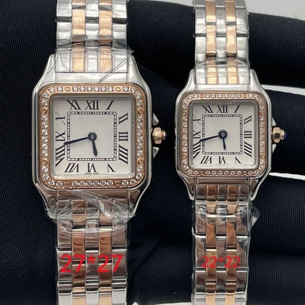 Women Watches dial Gold Silver Stainless Steel Quartz Lady Watch With diamond elegant wristwatches montre de luxe gifts254W