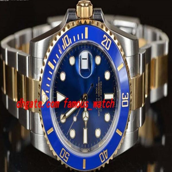 Luxury Watches Stainless Steel Bracelet 40mm 116613 BLUE CERAMIC GOLD STEEL UNWORN AUTHENTIC Stainless Steel Bracelet MAN WATCH Wr2930