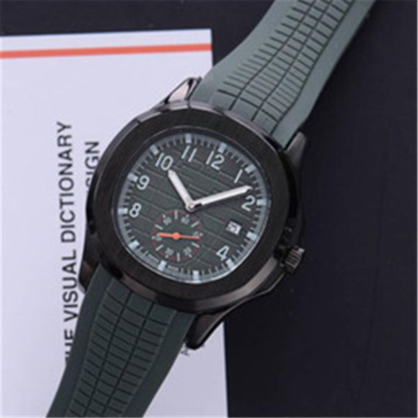 Top Fashion Sport 43mm Quartz Mens Watch Silicone Rubber Strap High Quality Watches 17 Colors1791