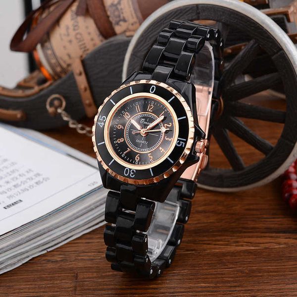 watches Ceramic Women&#039;s Quartz Live Watch Simple Fashion Watch College Style Watch luxury Brand korean mens clock