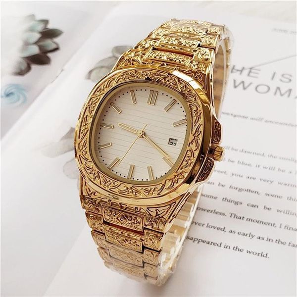 2021 Watches Promotion Explosion Models Quartz Watch Carved Shell Square Wristwatch 11colors310C