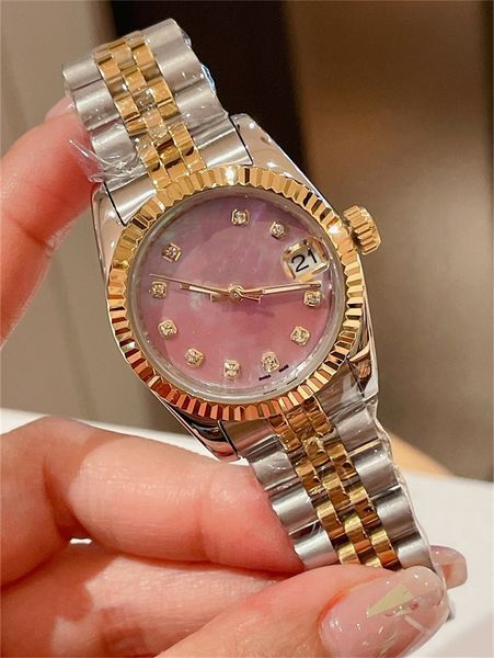 Ladies Watch Fully Automatic Mechanical Watches 31mm 28mm Stainless Steel Strap Diamond WristWatch Waterproof Design Montre de luxe WristWatches Gift 2024