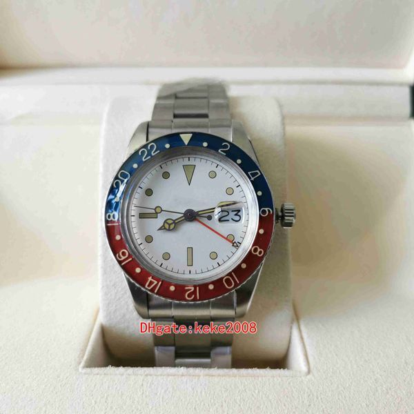 Vintage Mens Watch Classic 40mm GMT 16710 Matte Dial Red Blue Pepsi Watches Stainless Sapphire ETA 2836 Movement Mechanical Automatic Men&#039;s Mr Wristwatches