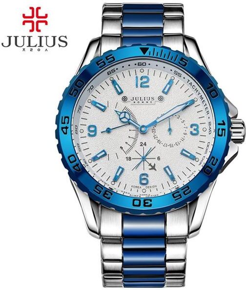 JULIUS New Arrival Luxury Top Brand Chronos small dial Watches High Quality Men Outdoor Sport Watch For Male Casual JAH-095275n