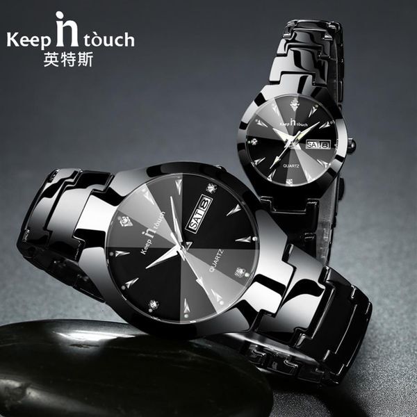 KEEP IN TOUCH Brand Luxury Lover Watches Quartz Calendar Dress Women Men Watch Couples Wristwatch Relojes Hombre 2019 With Box CJ1170q