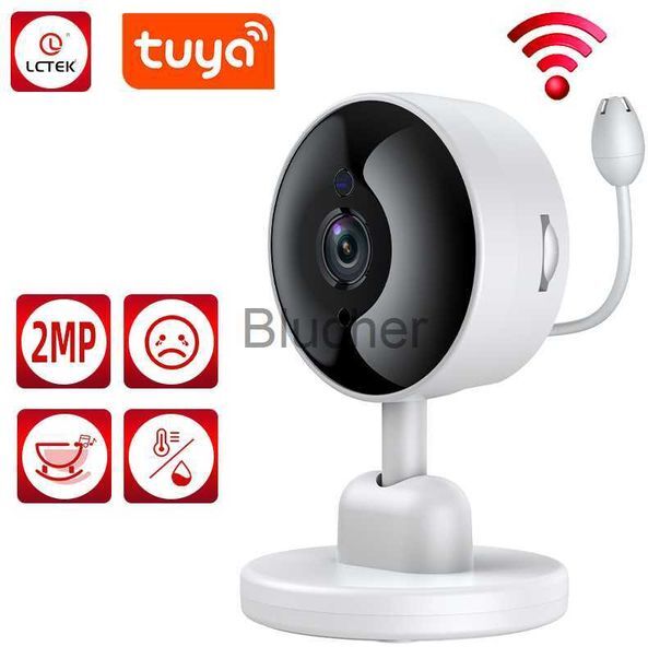 Other LCLCTEK Tuya Smart Wireless Home Security Baby Monitor Camera Temperature Humidity Cry Detection Lullaby Wifi Nanny Camera x0731