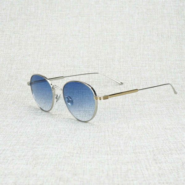 2022 Factory Wholesale New Vintage Oval Sunglasses Men Bright Glasses Women Accessory Reading Luxury Metal Frame Eyewear Oculos Gafas For Outdoor Club