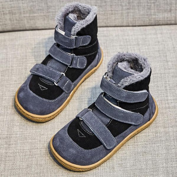 TipsieToes Top Brand Barefoot Genuine Leather Baby Toddler Girl Boy Kids Shoes For Fashion Winter Snow Boots LJ200911