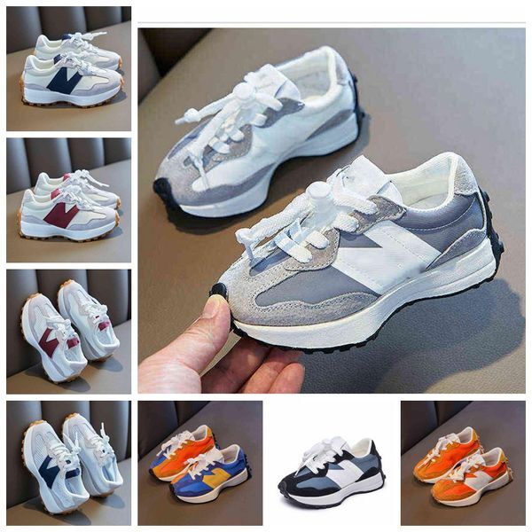 Sneakers Kid Brand Designer Spring Summer Children Baby Outdoor Sport Sneaker Leather Breathable Lace-up Patchwork Boys Kids Girls Small Waist Casual Shoes