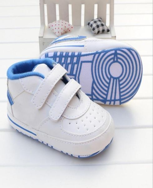 Baby Shoes Newborn Boys Girls First Walkers Crib Soft Bottom Kids Lace Up PU Prewalker Sneakers8632991