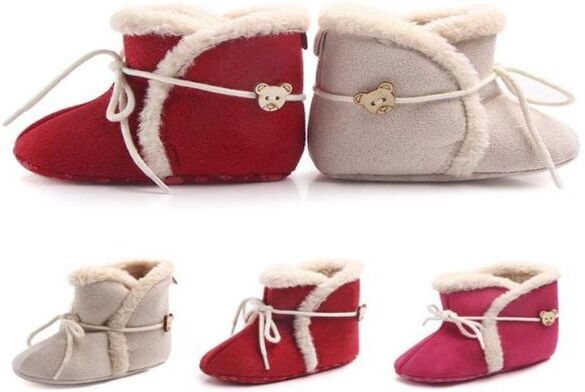 Baby Shoes Warm Newborn Baby Girls Princess Winter Boots First Walkers Soft Soled Infant Toddler Kids Girl Footwear Shoes8368477