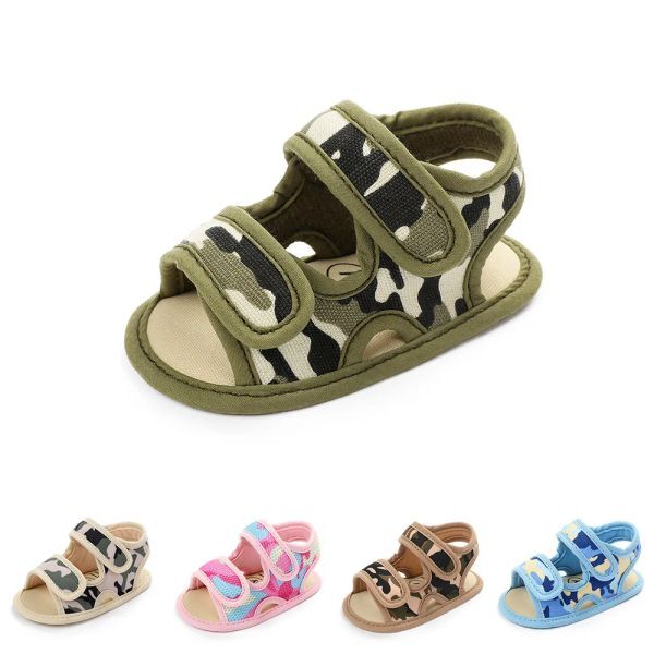 Outdoor Baby boys&#039; Shoes Toddler Shoes Indoor Soft Soled non Slip Boys&#039; Sandals Magic Stickers Beach Shoes Summer Sneakers