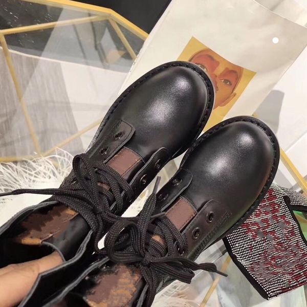 2023 New Boots Girls Autumn Fashion Black British Style Ankle Kids PU Leather Tide Children Winter Shoes Plus Velvet size 34-40