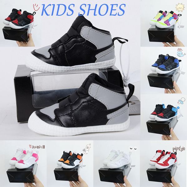 kids shoes 1s black 1 shoe boys high toddlers sneaker designer basketball blue trainers baby kid youth toddler infants First Walkers J boy girl Born