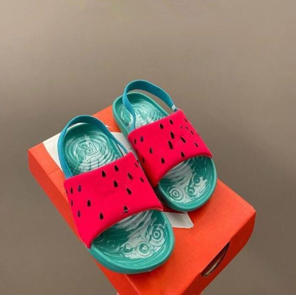 Fashion New band sandals summer boys girl sandles Slippers rubber shoes pink black Laceless Breathable designer kids shoes boy casual Outdoor sport shoes Random