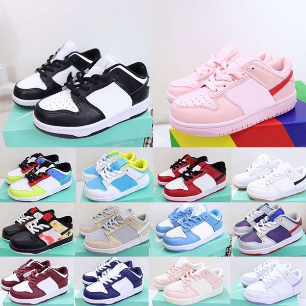 Kids Shoes low boys Sports Girls baby sneakers designer trainers Running shoe chunky black Panda kid youth toddler infants triple pink strangelove UNC size eur 22-35