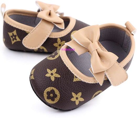 Baby Shoes Infat Newborn Girl First Walkers Butterfly Knot Princess Shoes For Baby Girls Soft Soled Flats Moccasins