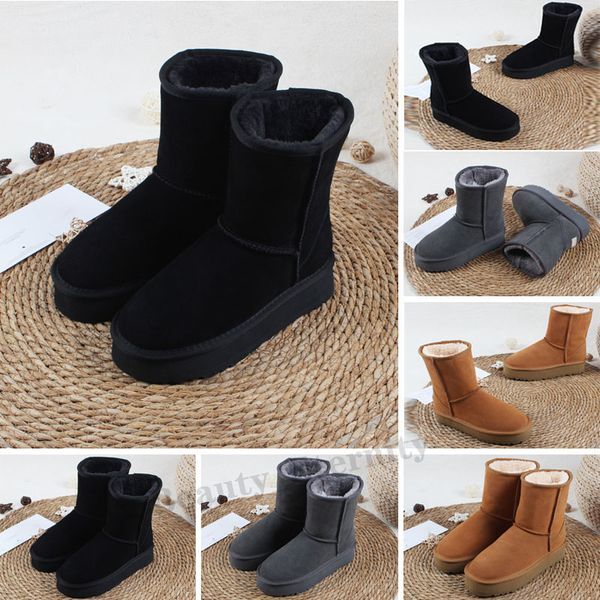 Original Platform Boot real Australian Shoes WGG Men Women Kids Boy Girl Children Baby Keep Warm Snow Boots Juvenile Student Winter Cotton Classic Boot