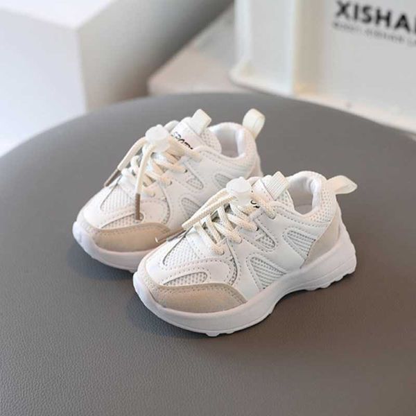 Sneakers Dome Cameras 2022 New Spring Kids Sport Shoes Mesh Breaable Kids Shoes Soft Sole White Fashion Toddler Girls Boys Sneakers 21-30 G230217