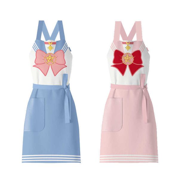 Sexy Set Sailor moon Crystal Star apron costume Cooking Baking Kitchen apron cosplay costumeHKD230703