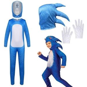 Children Sonic the Hedgehog Video Game Anime Cosplay Halloween Carnival Party Jumpsuits Mask Costume for Kids Dress Up273k