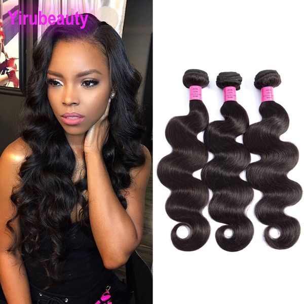 Peruvian Human Hair 3 Bundles Body Wave Virgin Hair Extensions Body Wave 3 Pieces/lot Natural Color Hair Weaves