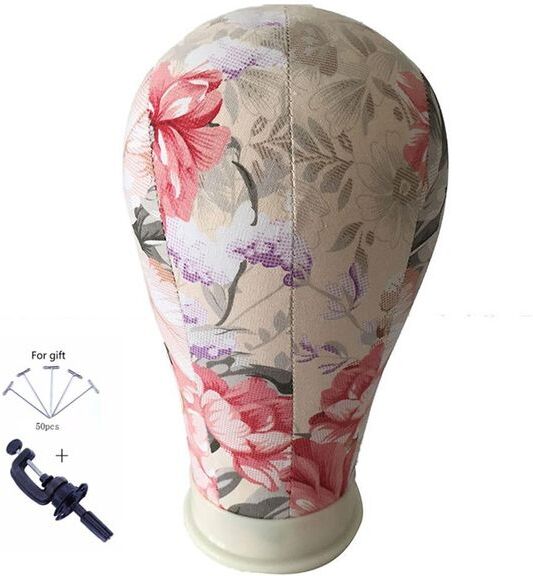 Cork Canvas Block Salon Professional Wigs Making Flower Mannequin Model Manikin Head Fashion Adjustable Metal Tripod Stand Holde226W