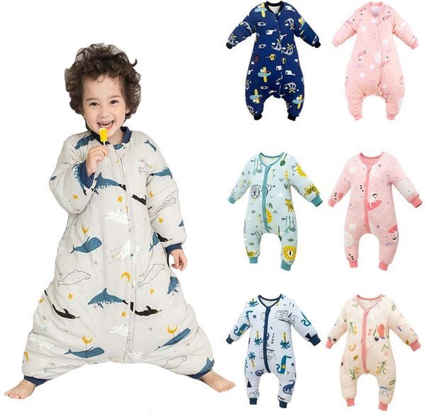 Baby Four Seasons 25-36m Sleepsacks Kids Thermal Split Leg Sleeping Bag Toddler Sleep Sack For Girls & Boys 211025