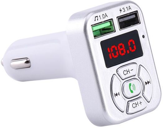 Car Bluetooth 5 0 FM Transmitter Dual USB Fast Charger 3 1A Aux Car Kit Hands Audio Receiver Auto MP3 Player FM Modulator1261u