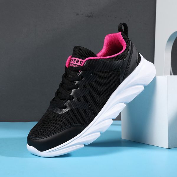 Wholesale 2021 Tennis For Men Women Sport Running Shoes Super Light Breathable Runners Black White Pink Outdoor Sneakers SIZE 35-41 WY04-8681