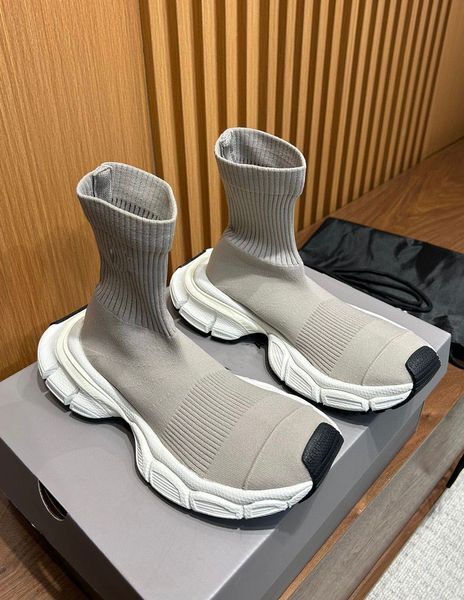 Top Luxury Women Men 3xl Sock Speed Sneakers Shoes Technical Knit Stretch Fabric Runner Sports Breath Rubber Sole Mesh Party Dress Comfort Casual Walking Eu35-45