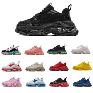 Fashion Top Quality 17FW Triple s Sneakers Running Shoes for men women black red white green pink Multi-Color Dad tennis increasing 36-45 yellow grey blue Classics