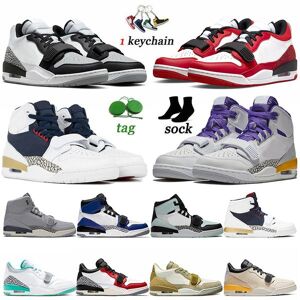 Legacy 312 Low High Basketball Shoes Womens Mens Black Toe Olive Gold Tones 25th Anniversary Bred Cement Storm Blue Jumpman Pink Foam Platform Trainers Sneakers