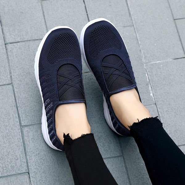 Wholesale 2021 High Quality Men Women Sport Mesh Running Shoes Fashion Breathable Sneakers Black Grey Runners Eur 35-42 WY27-2063