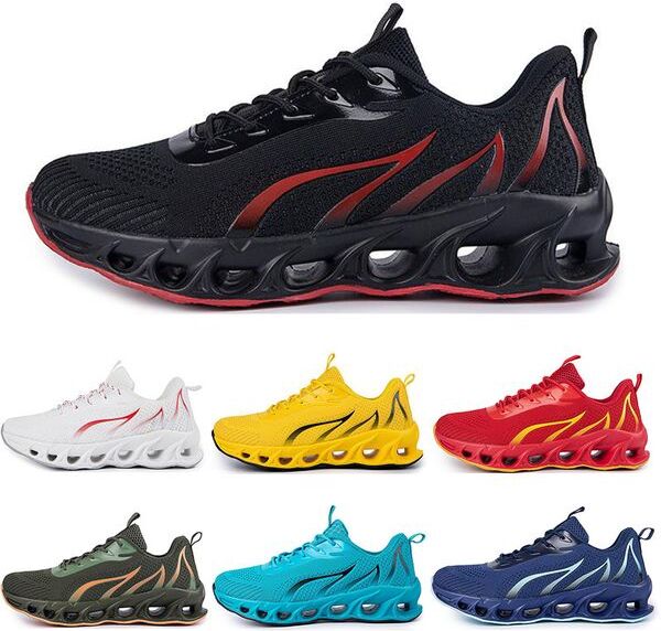 Running Shoes non-brand men fashion trainers triple white black yellow red navy blue bred green mens sports sneakers #128