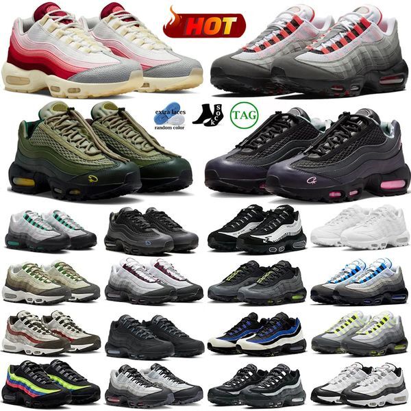 2024 95s max running shoes for men women maxs sneakers triple black white neon red Beam Aegean Storm Gutta Green University Blue mens womens outdoor sports trainers