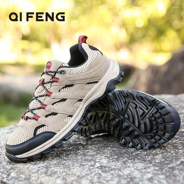 Fitness Shoes Outdoor Sports Hiking Mens Fahion Mountain Climbing Casual Sneakers Winter Running Footwear Black Summer Breathable