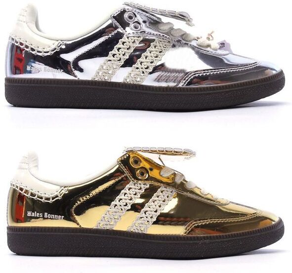 Top Quality AAA Wales Bonner Sliver Gold Sneaker Shoes Classics Mens Designer Men Women Walking Trainer 36-45