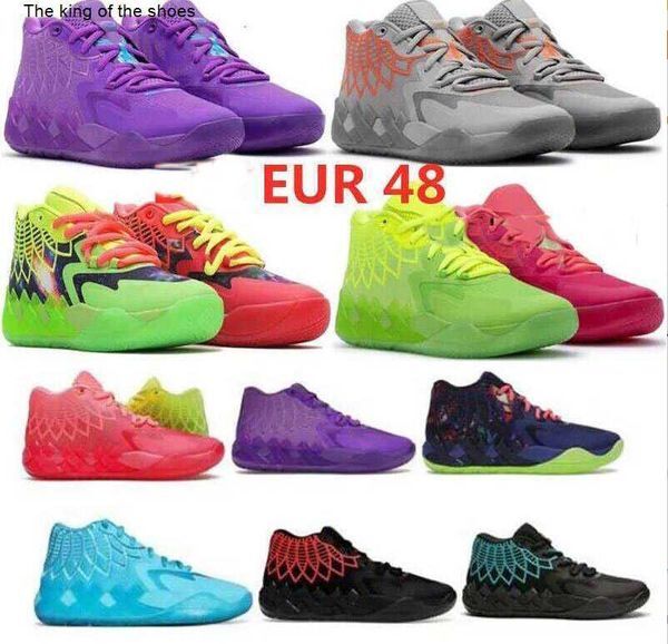 2023Lamelo shoe2023 Men Designer Basketball Shoes Mb01 Lamelo Ball Buzz Queen City Rick and Morty Galaxy Rock Ridge Volt Blast High Quality Trainer Mens