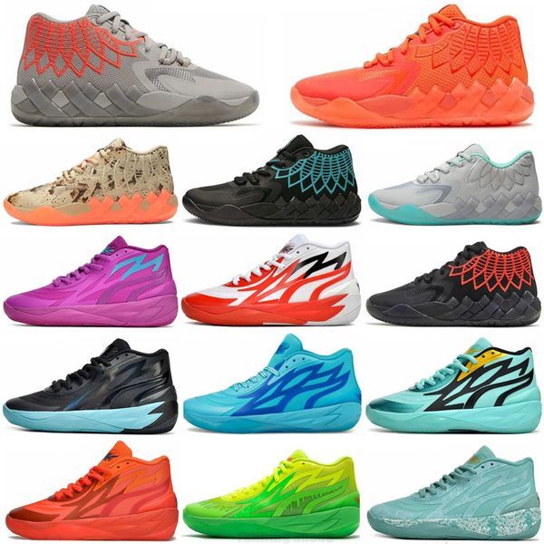 2023 Men Designer Basketball Shoes Mb.01 02 03 Lamelo Ball Buzz City Rick and Morty Galaxy Rock Ridge Volt Blast Trainer Mens Outdoors Sneakers 36-46