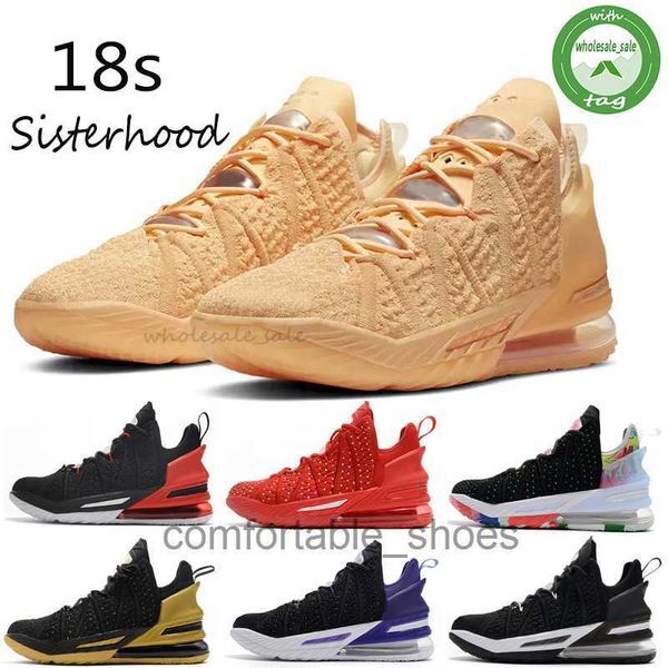 New Mens Basketball Shoes James 18s Court Purple James Gang Black Gold Bred Empire Jade Oreo Mens Sports Sneaker Outdoor Trainer