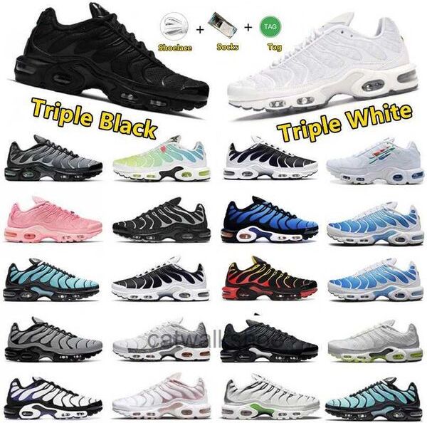 Tn Plus Running Shoes for Men Women Triple Black White Sunset Crater Hyper Blue Smoke Grey Aqua Silver Neon Green Oreo Atlanta Pink Prime Mens Trainers Runner Sneakers