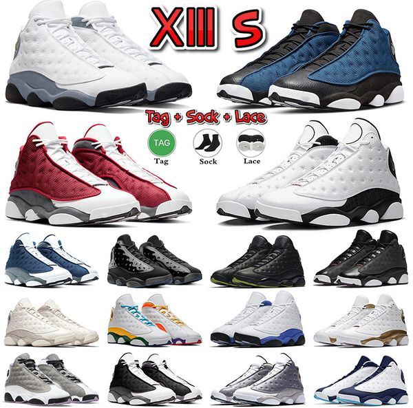 Jumpman 13 Mens Basketball Shoes 13s Bred Gym Red Flint Grey Starfish Black Island Green Sneakers Class of Playground Blue Grey Outdoor Walking Trainer Eur 40-47