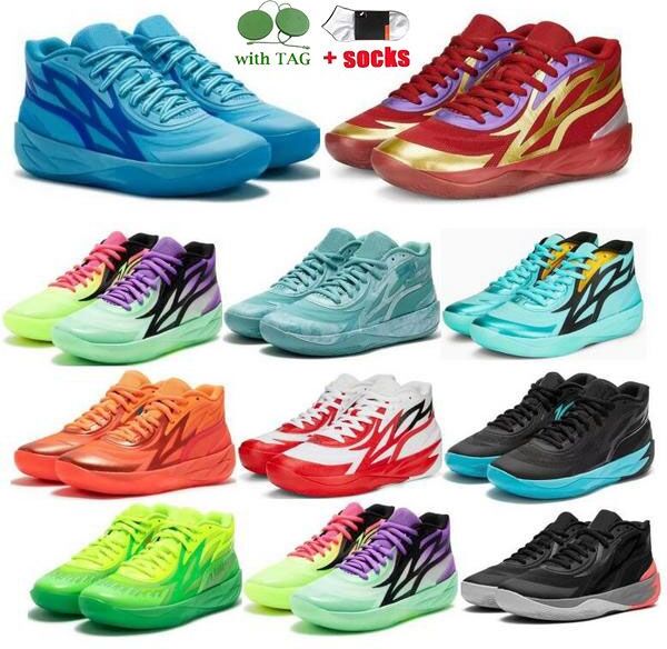 Men Lamelo Ball MB 2 Basketball Shoes Mb.02 Outdoor Sports 02 Honeycomb Phoenix Phenom Flare Lunar Jade Orange 2023 S Athletic Jogging